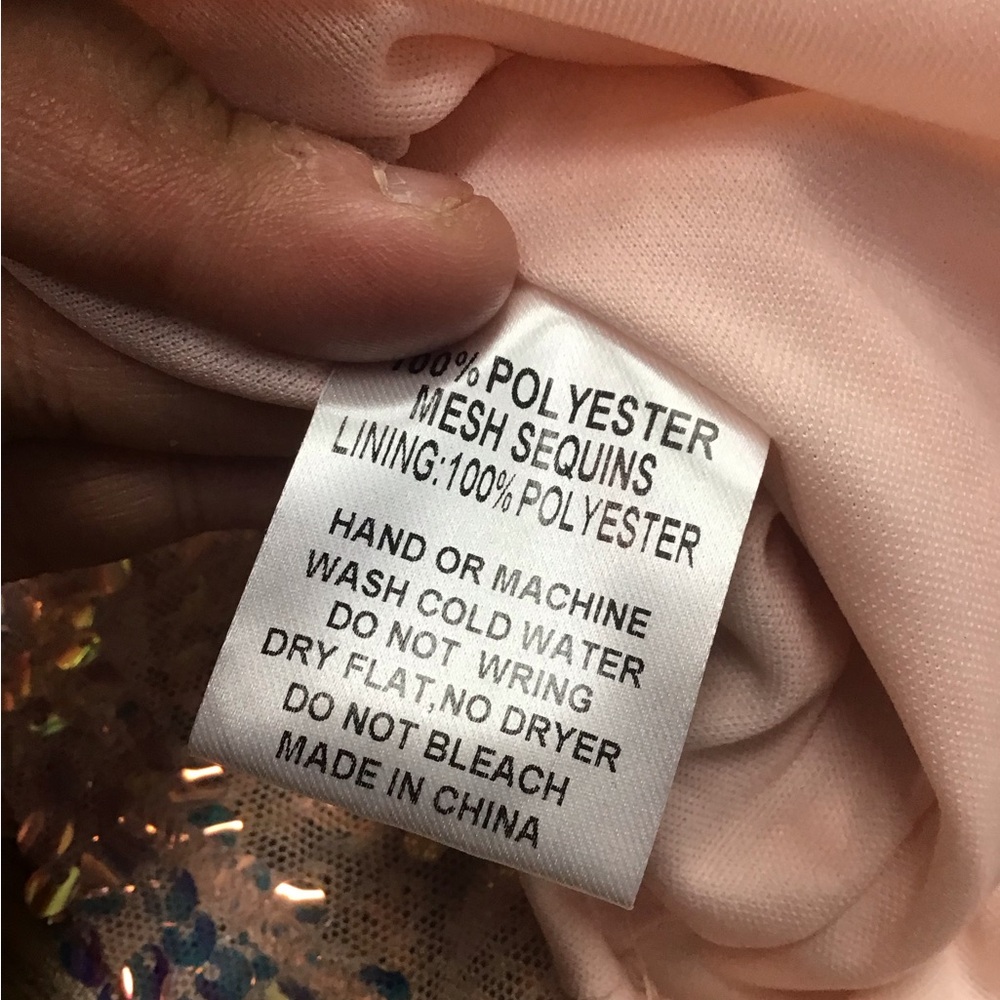 Fashion nova 1X plus size blush tall keep your shine sequin mini dress NWT - Picture 5 of 8